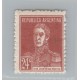 ARGENTINA 1932 GJ 618 ESTAMPILLA NUEVA CON GOMA PAPEL RAYADO U$ 50